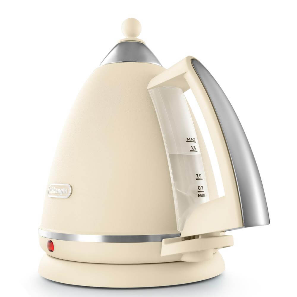 DeLonghi Argento Flora Cream Kettle